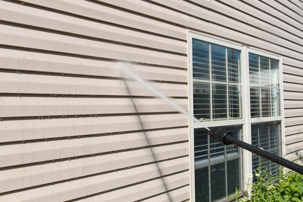 Vinyl siding cleaning